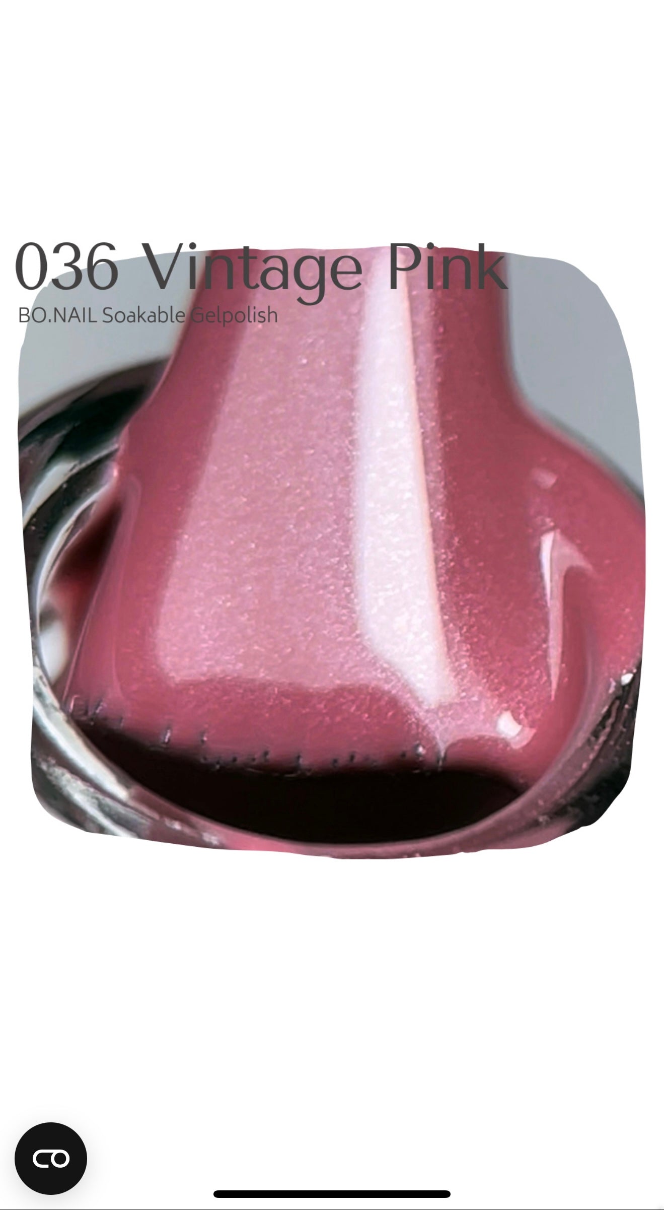 BO.NAIL Soakable Gelpolish #036 Vintage Pink