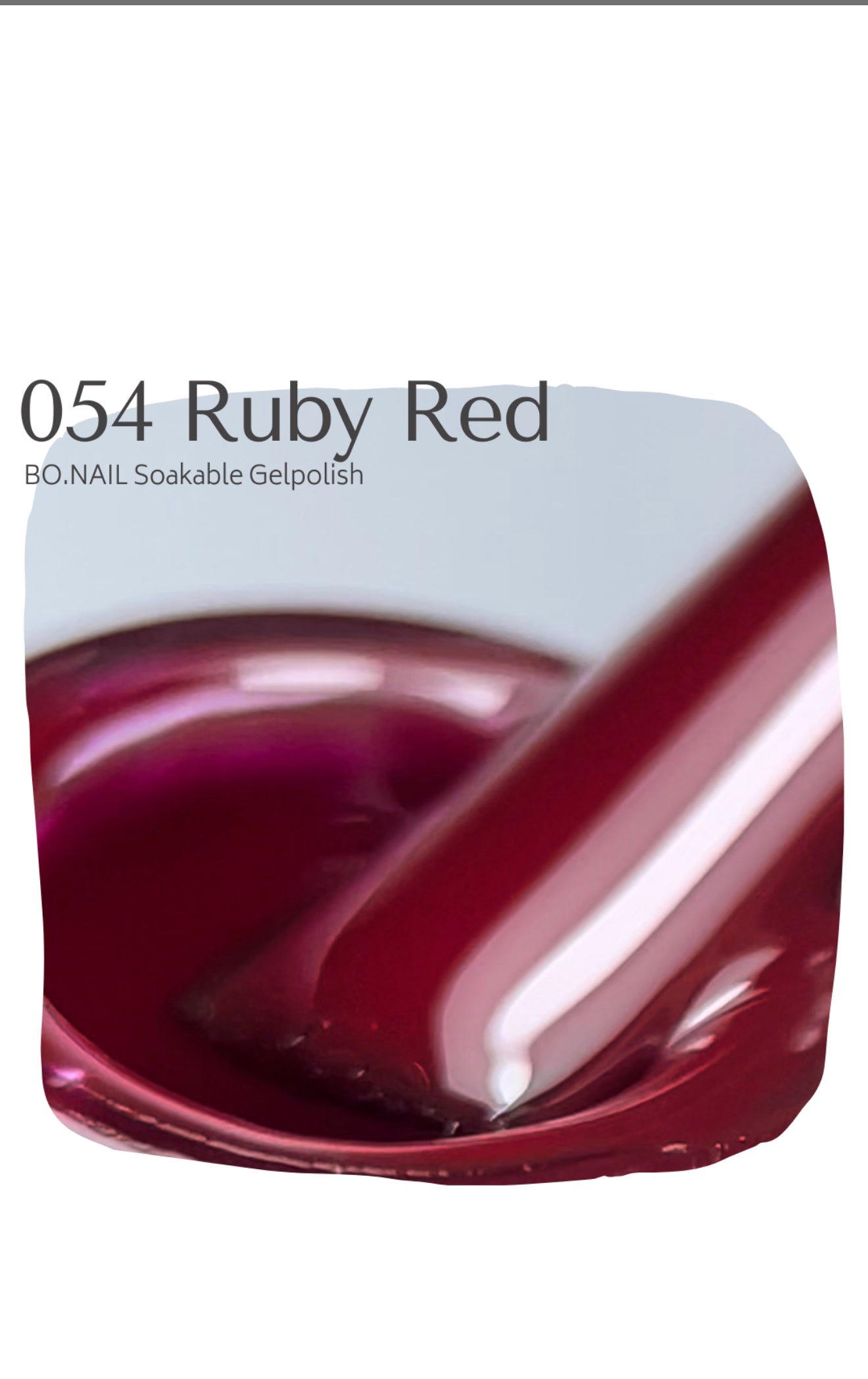 BO.NAIL Soakable Gelpolish #054 Ruby Red