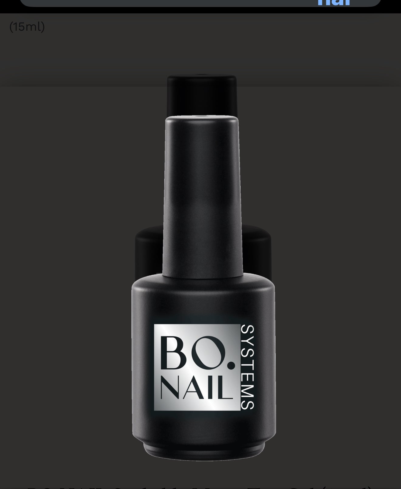 BO.NAIL Soakable Matte Top Gel (15ml