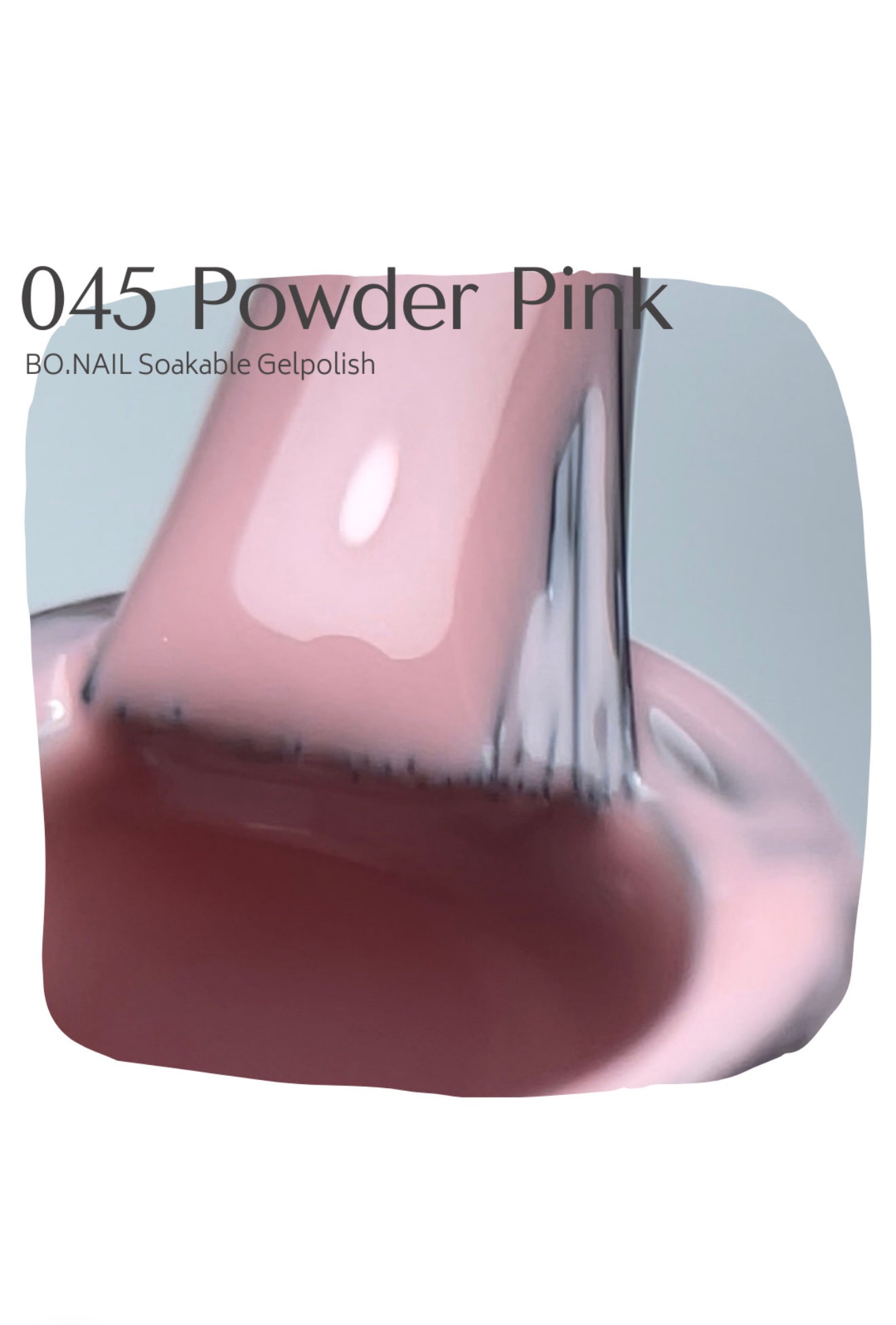 BO.NAIL Soakable Gelpolish #045 Powder Pink