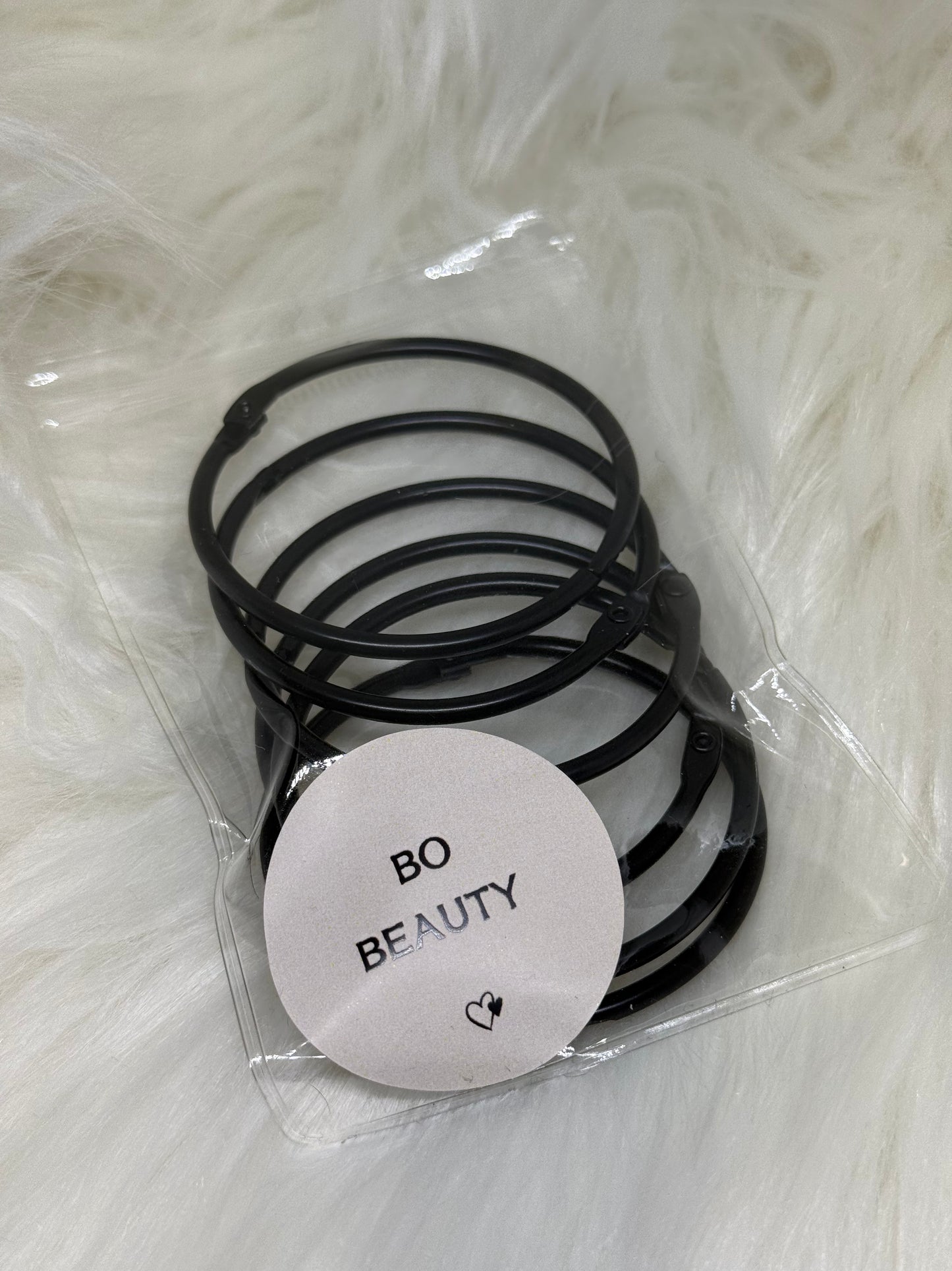 Svartir auka hringir fyrir litaprufur (6stk)