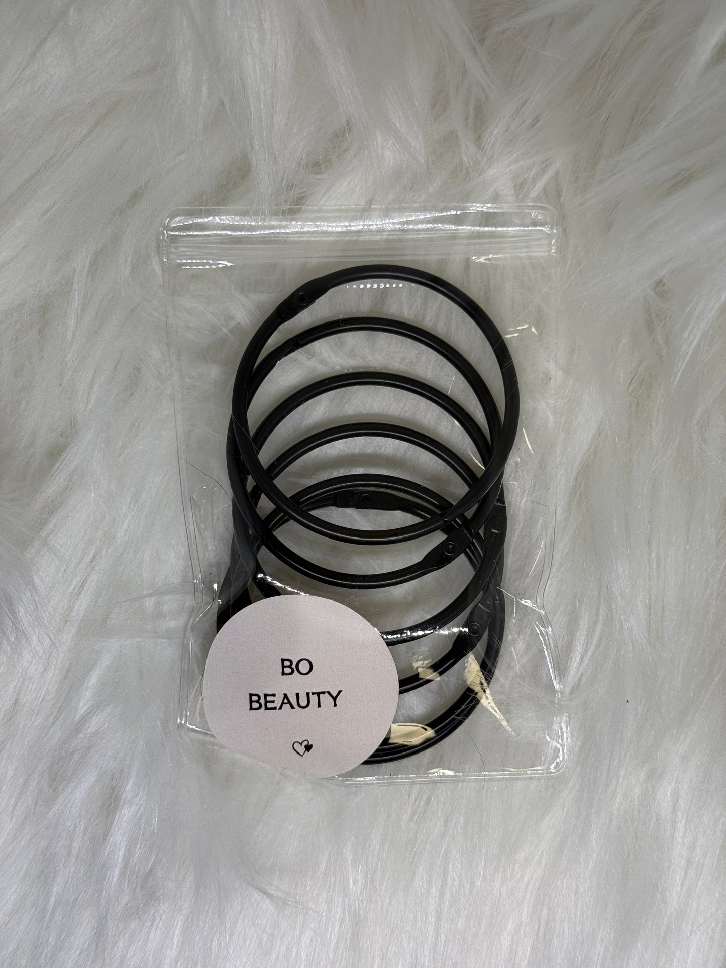 Svartir auka hringir fyrir litaprufur (6stk)