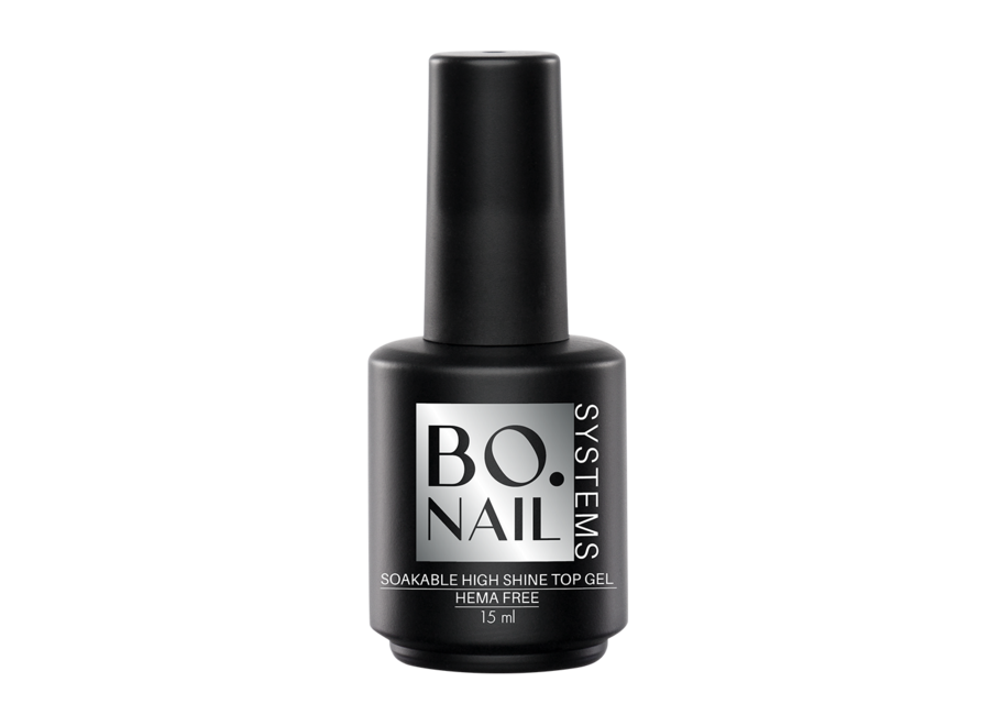 BO. Soakable High Shine Top Gel HEMA Free (15ml)