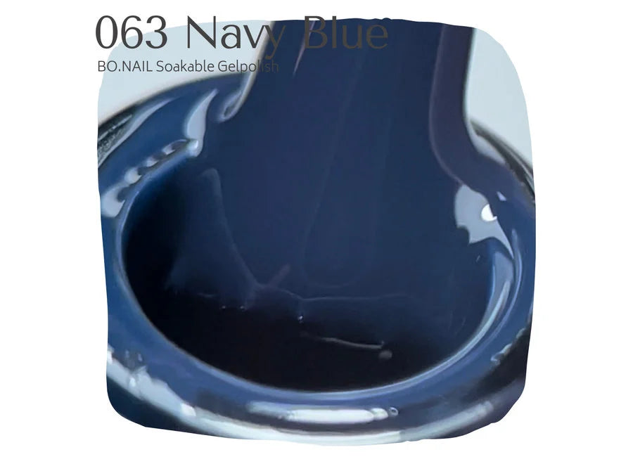 BO.NAIL Soakable Gelpolish #063 Navy Blue (15ml)