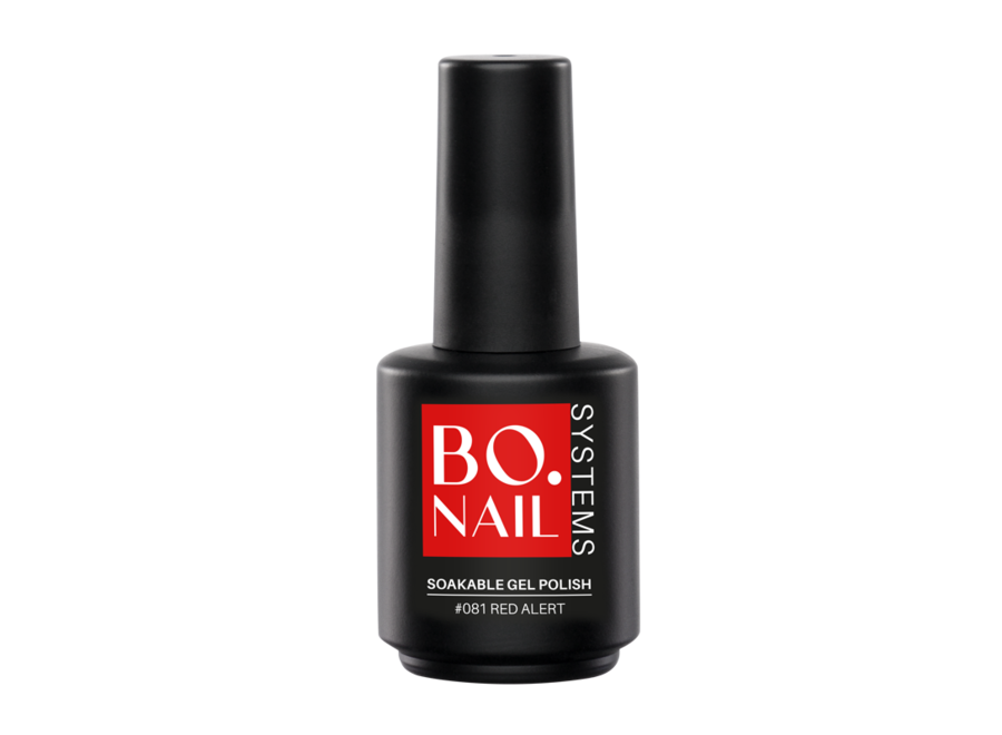 BO.NAIL Soakable Gelpolish #081 Red Alert (15ml)