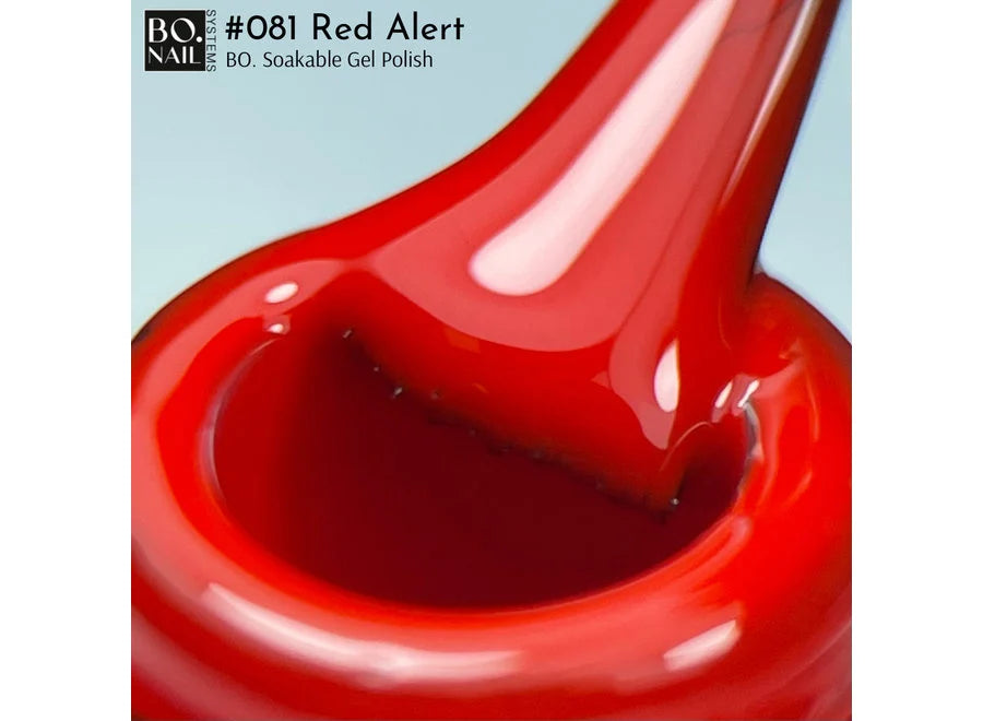 BO.NAIL Soakable Gelpolish #081 Red Alert (15ml)